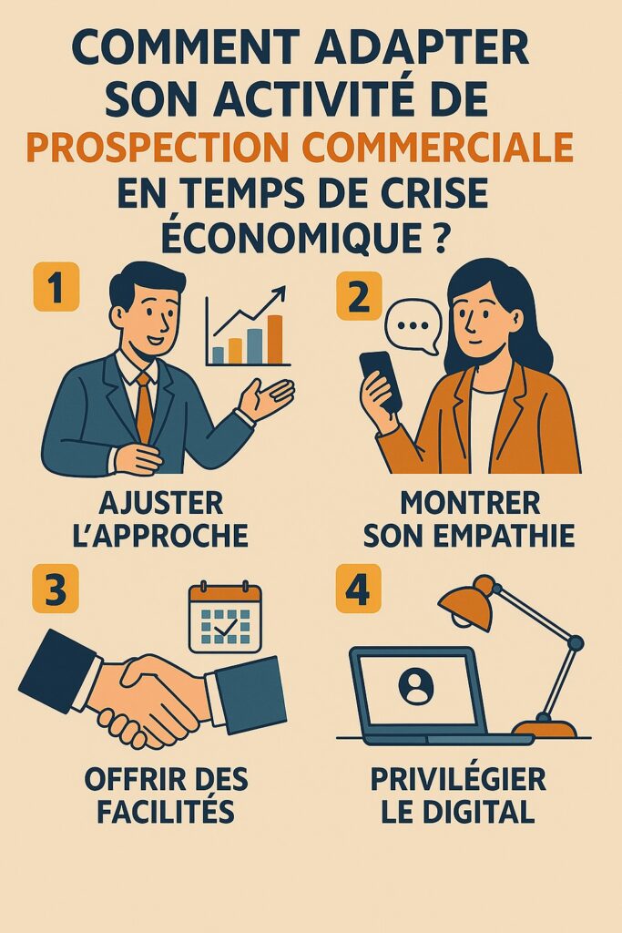 Comment adapter son activité de prospection commerciale en temps de crise économique