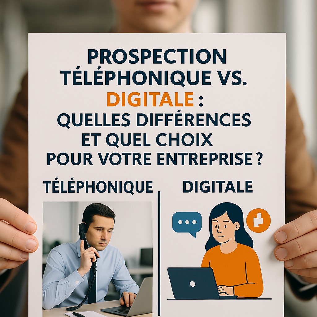 Prospection téléphonique vs. digitale